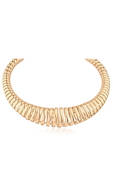 Graduated Coil Statement Necklace