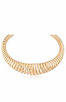 JARDIN Graduated Coil Statement Necklace