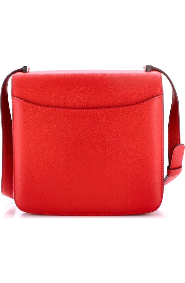 Pre-Owned Hermes 2002 Shoulder Bag Evercolor 20, Alternate, color, Rouge Casaque