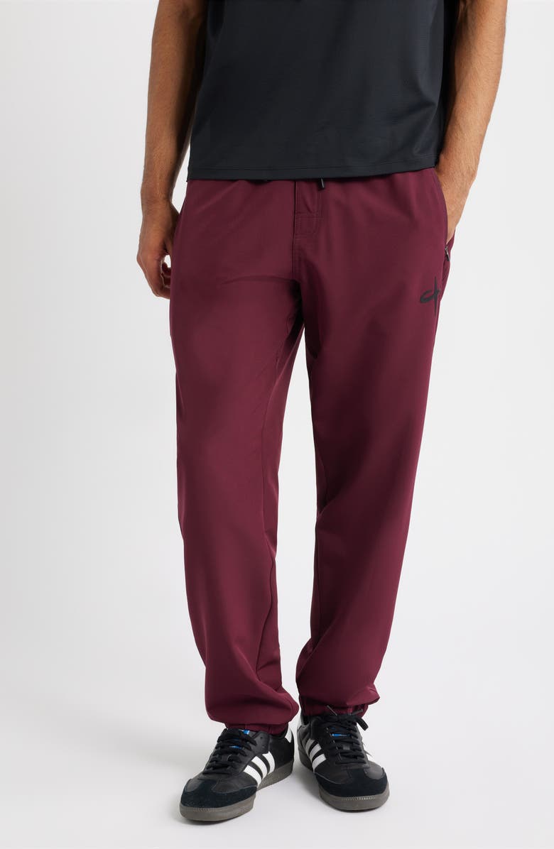 SANTO STUDIO Tempo Tech Joggers, Main, color, Merlot