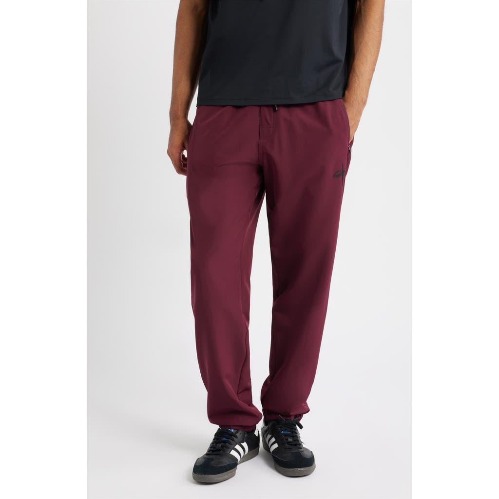 Santo Studio Tempo Tech Joggers In Burgundy