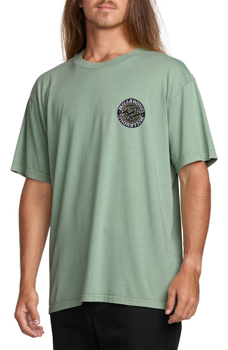 Billabong Decal Cotton Graphic T-Shirt, Alternate, color, Mist Green