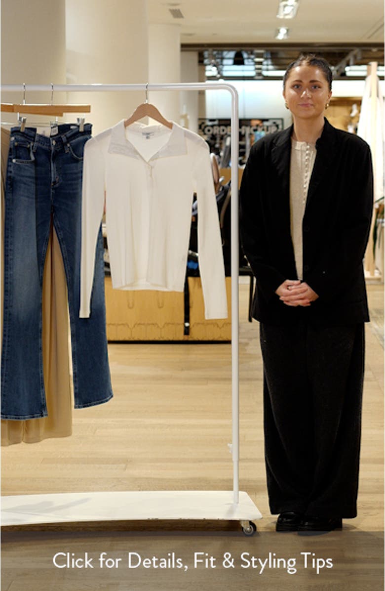 Half Button Turtleneck Cotton Top, sales video thumbnail