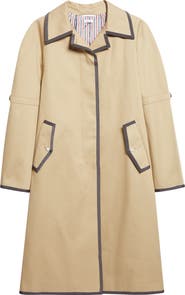 Thom Browne Box Pleat Raglan Sleeve Mackintosh