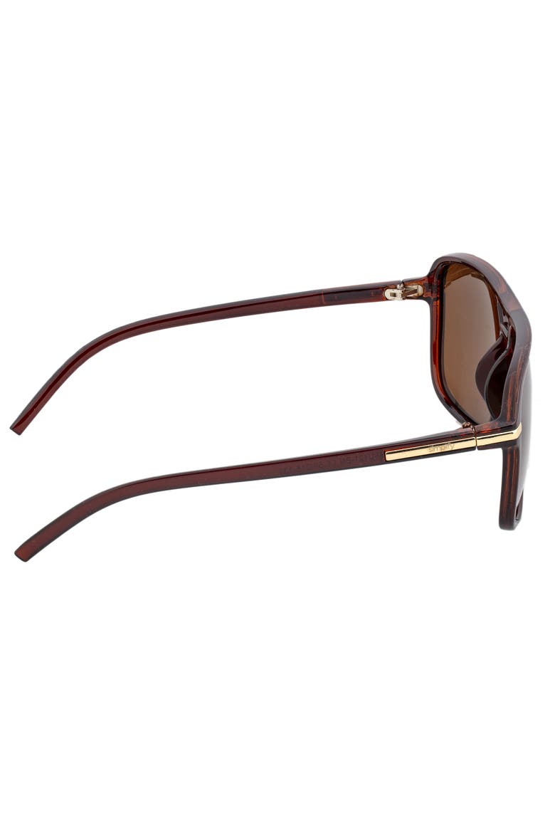 Reed Polarized Sunglasses, Alternate, color, Brown/Brown