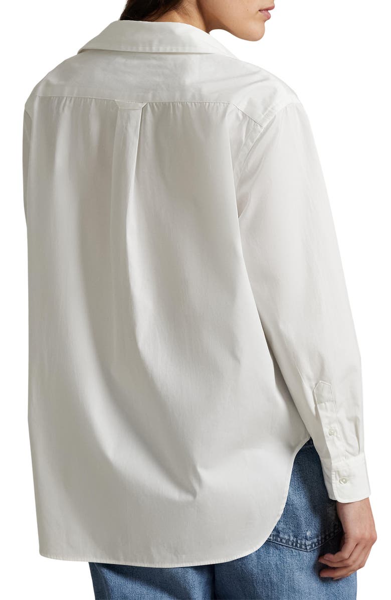 Polo Ralph Lauren Cotton Button-Front Shirt, Alternate, color, White