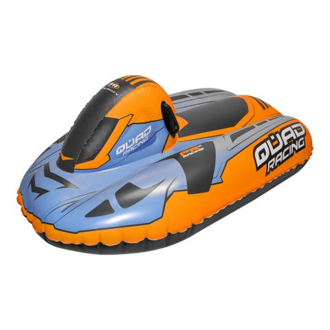 Quad Racing Snowmobile Sled, 50X20 Inches, 8+