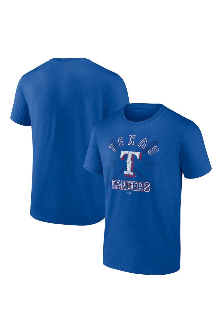 Men's Fanatics Branded Royal Texas Rangers Second Wind T-Shirt, Main, color, Royal