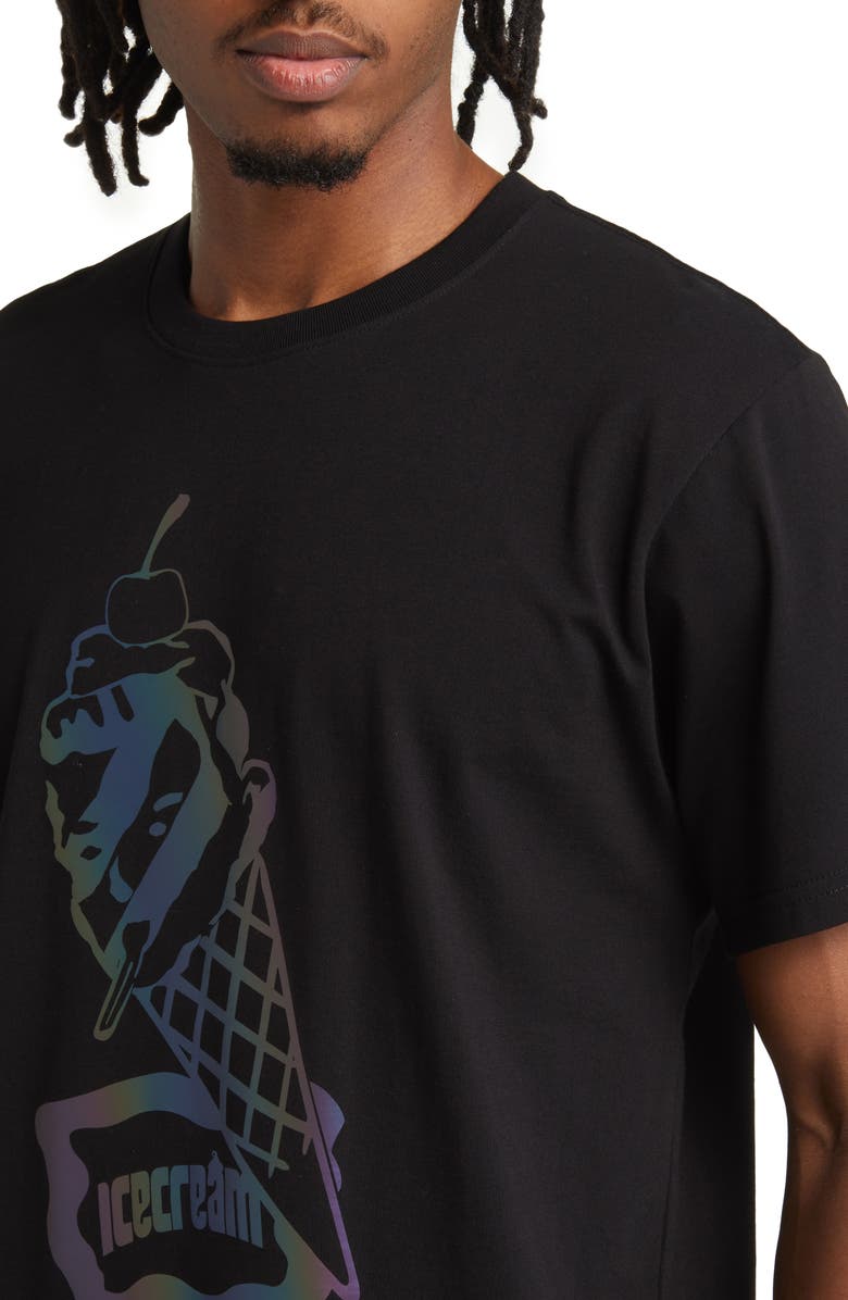ICECREAM Shine Graphic T-Shirt, Alternate, color, Black