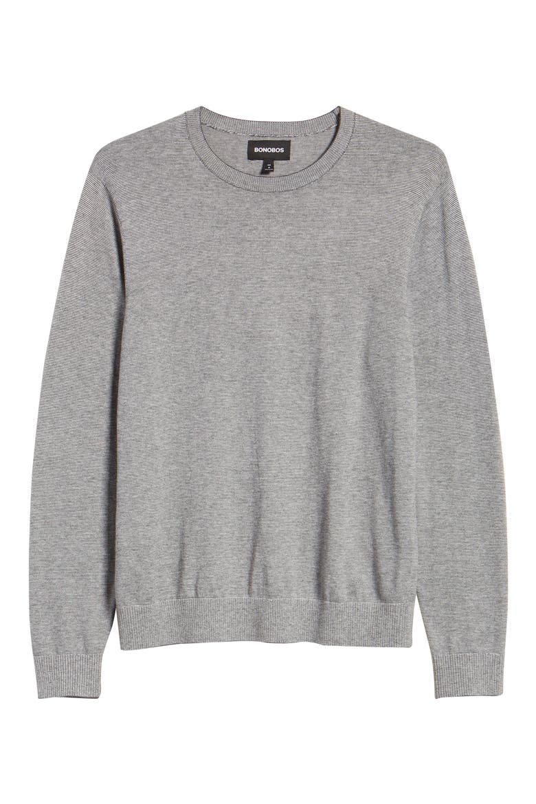 Lightweight Stripe Sweater, Alternate, color, GREY FEEDER STRIPE