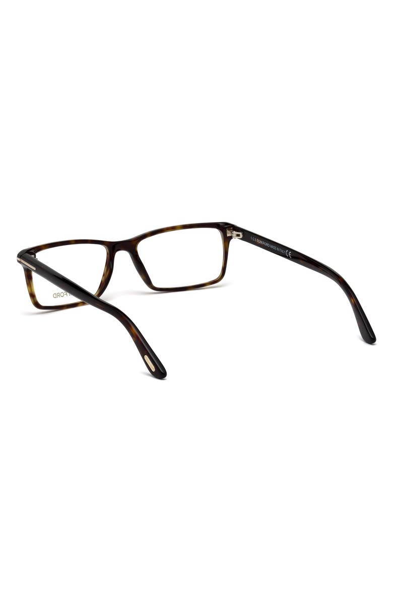 TOM FORD 56mm Geometric Optical Glasses, Alternate, color,