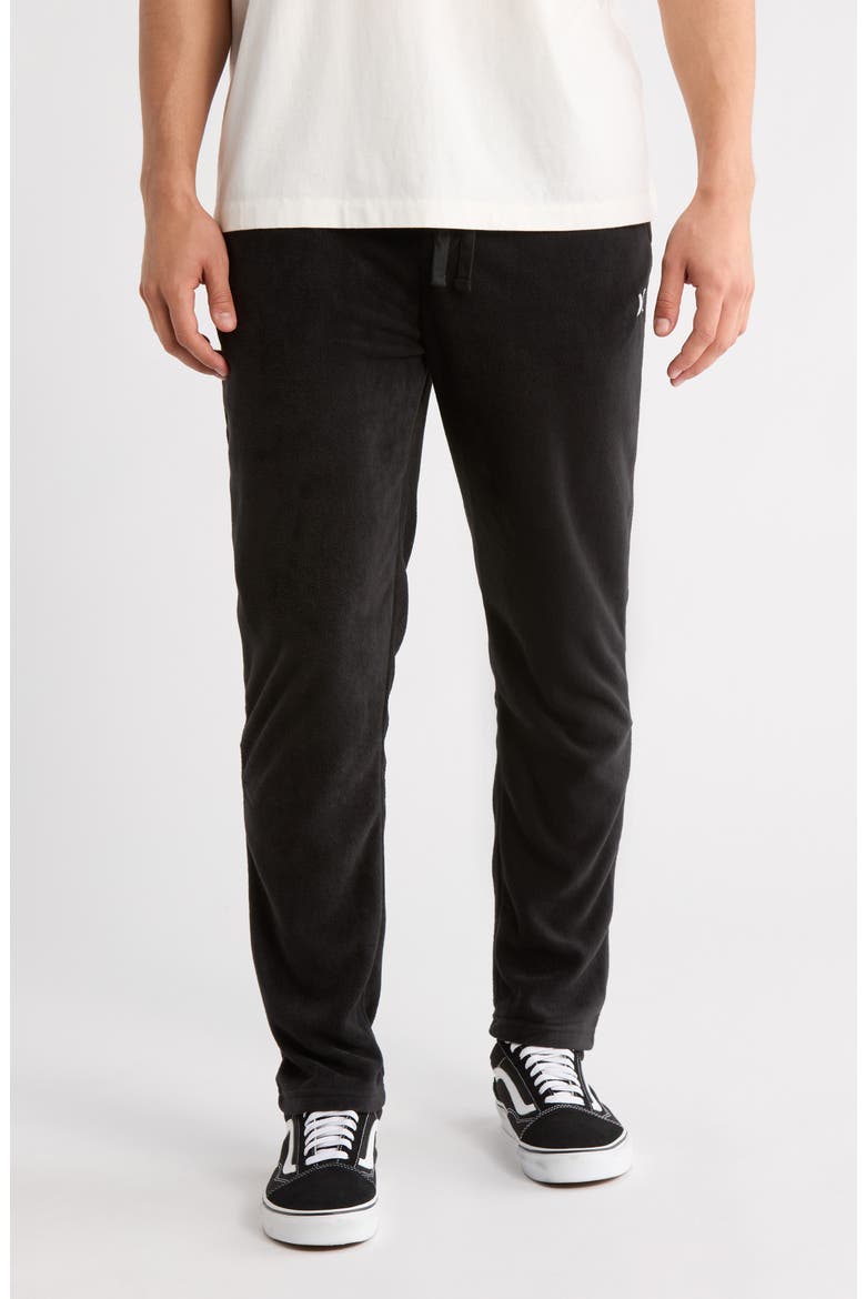 Fleece Pants, Main, color, BLACK