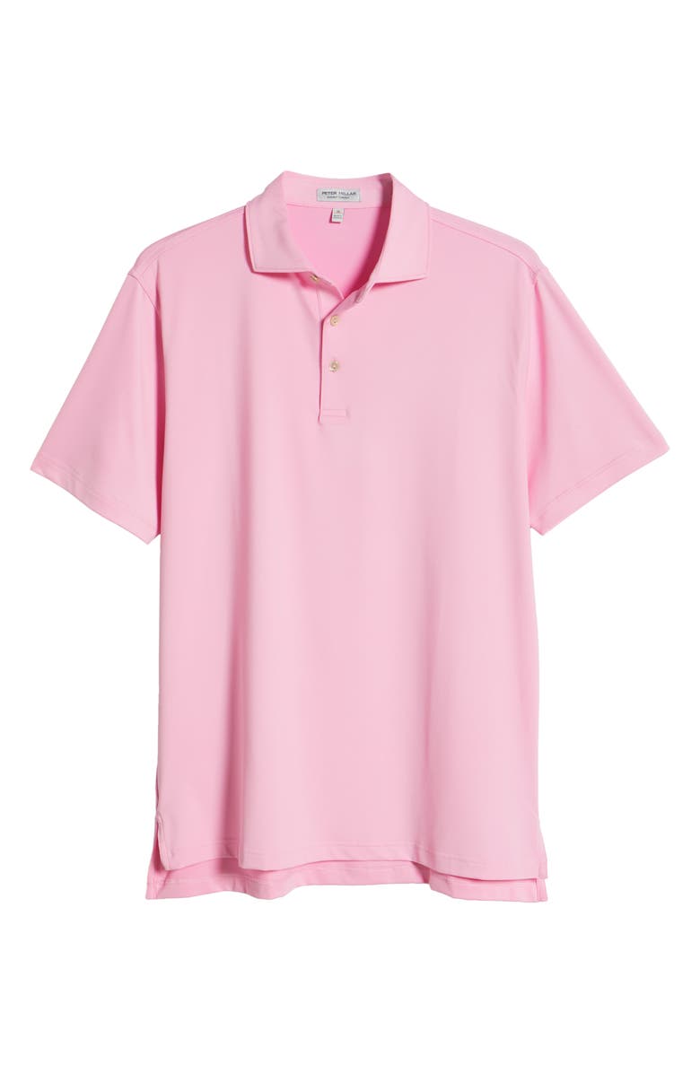 Peter Millar Crown Sport Summer Comfort Solid Performance Jersey Polo, Alternate, color, Pink Vale