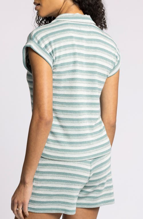 Thread & Supply Yori Stripe T-shirt In Green