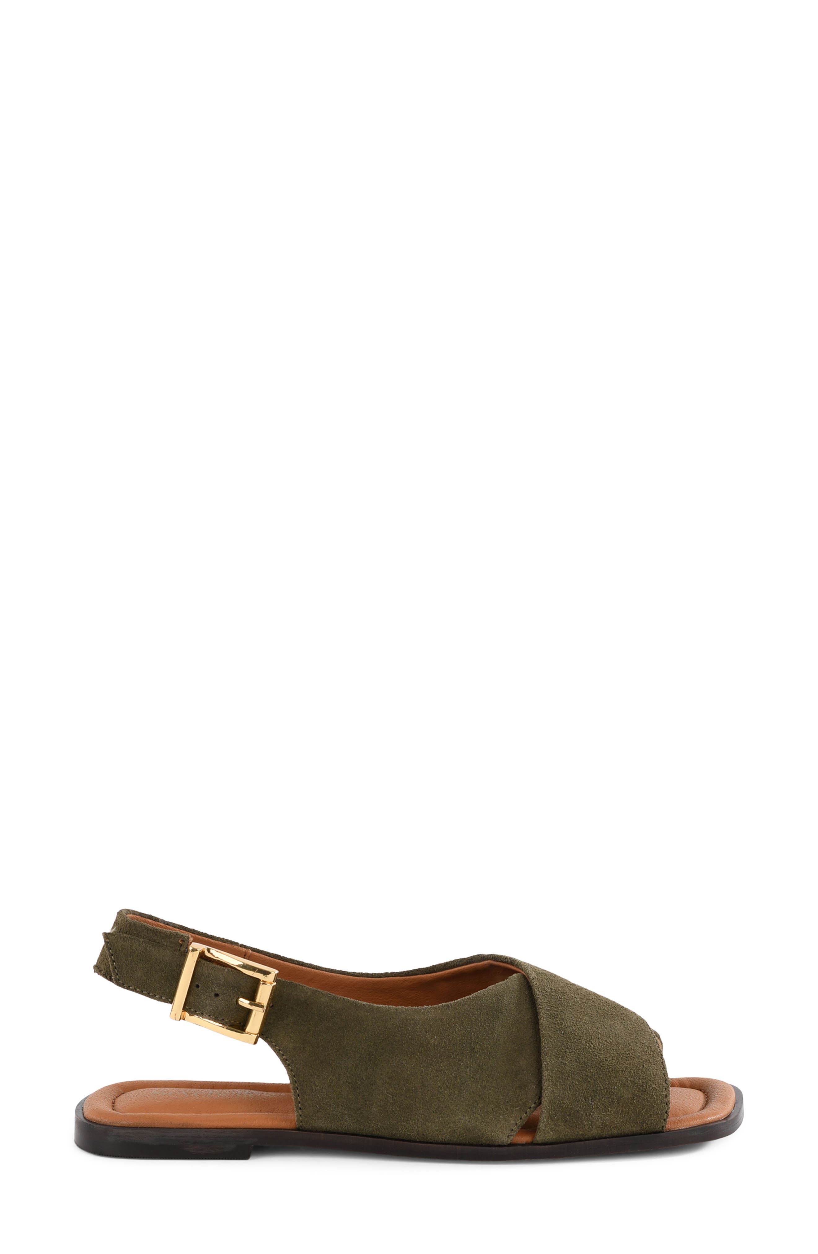 Good Hearted Slingback Sandal, Alternate, color, OLIVE