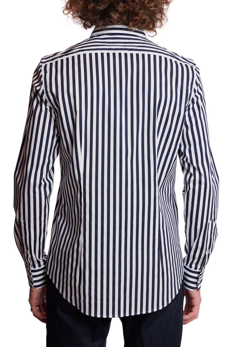 PAISLEY & GRAY Samuel Stripe Stretch Cotton Dress Shirt, Alternate, color, 