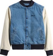 Vans Kids' Denim Baseball Jacket