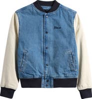 Vans Kids' Denim Baseball Jacket