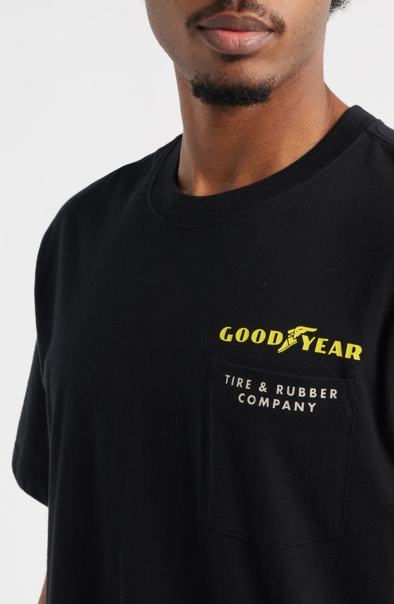 Brixton x Goodyear Service Pocket Cotton Graphic T-Shirt, Alternate, color, 