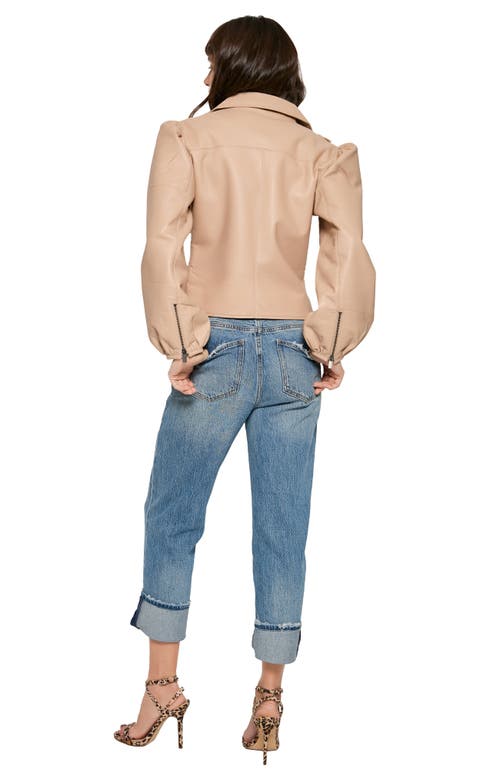 As By Df Mercury Recycled Leather Jacket In Neutral