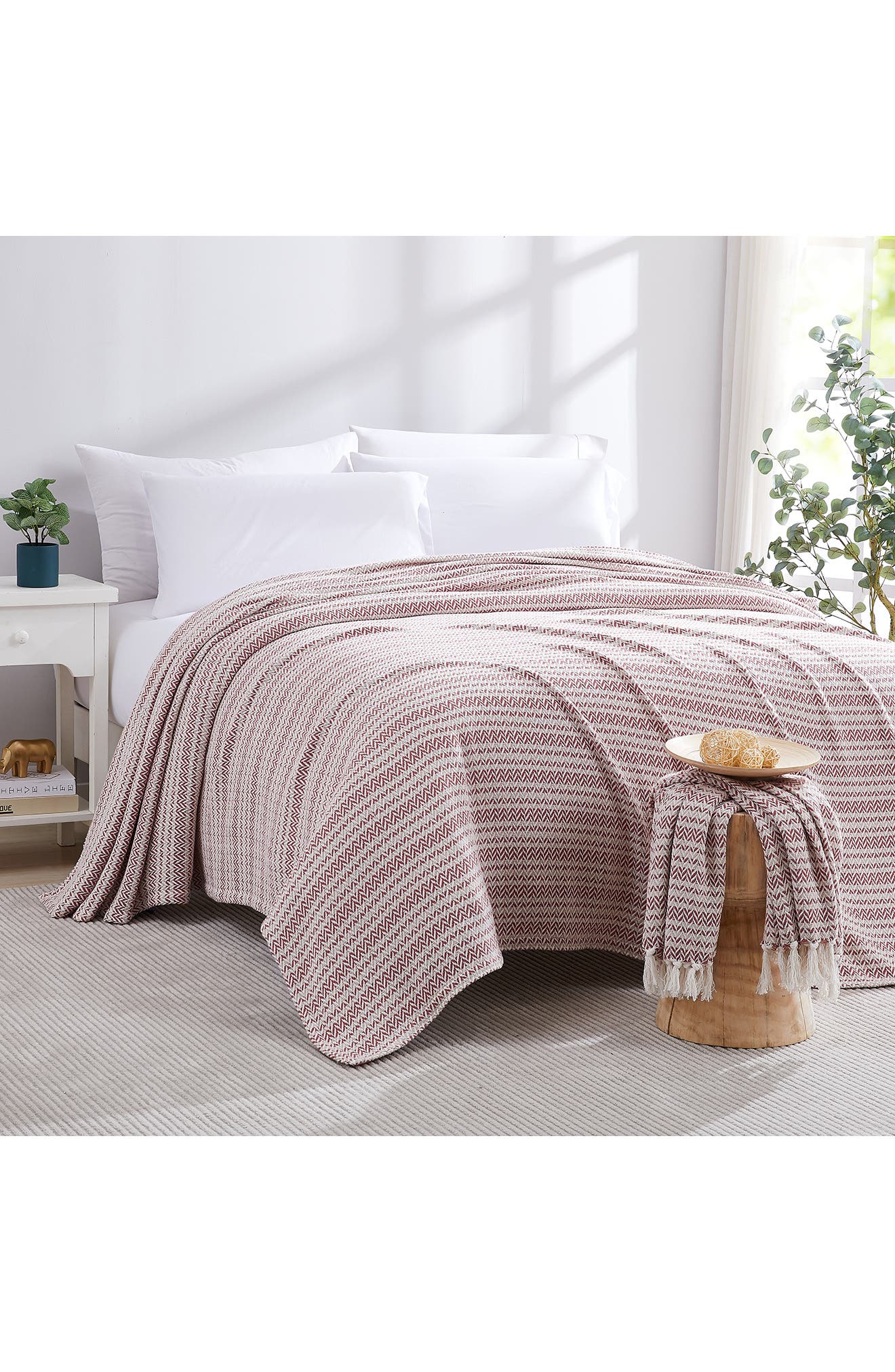 SOUTHSHORE FINE LINENS Agadir Cotton Luxury Blanket
