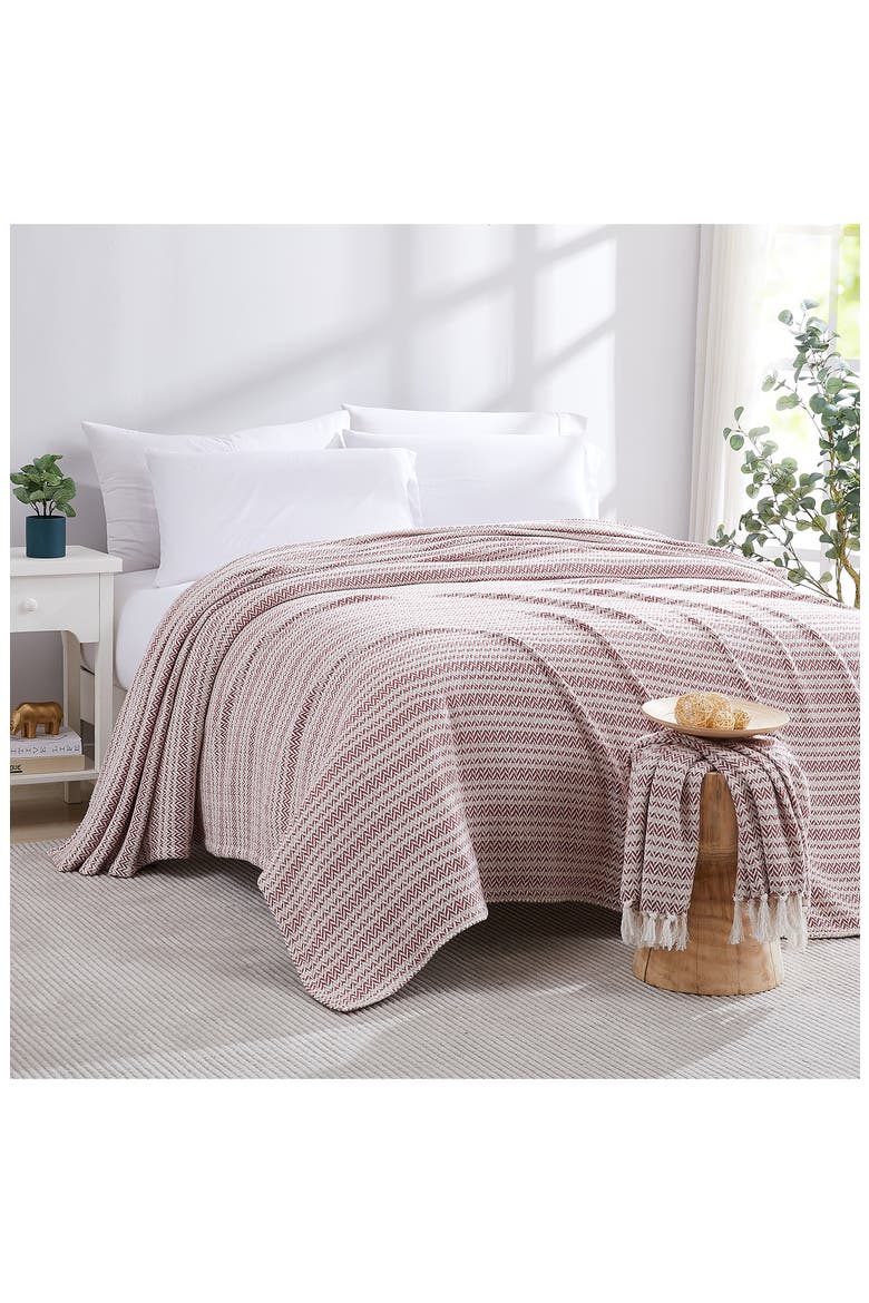 Agadir Cotton Luxury Blanket, Main, color, PINK