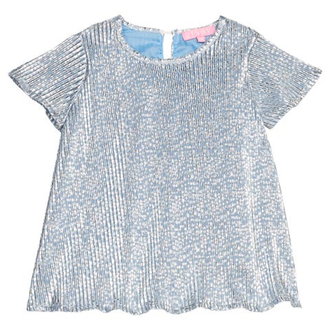 Kids' Metallic Crinkle Top (Little Kid & Big Kid)