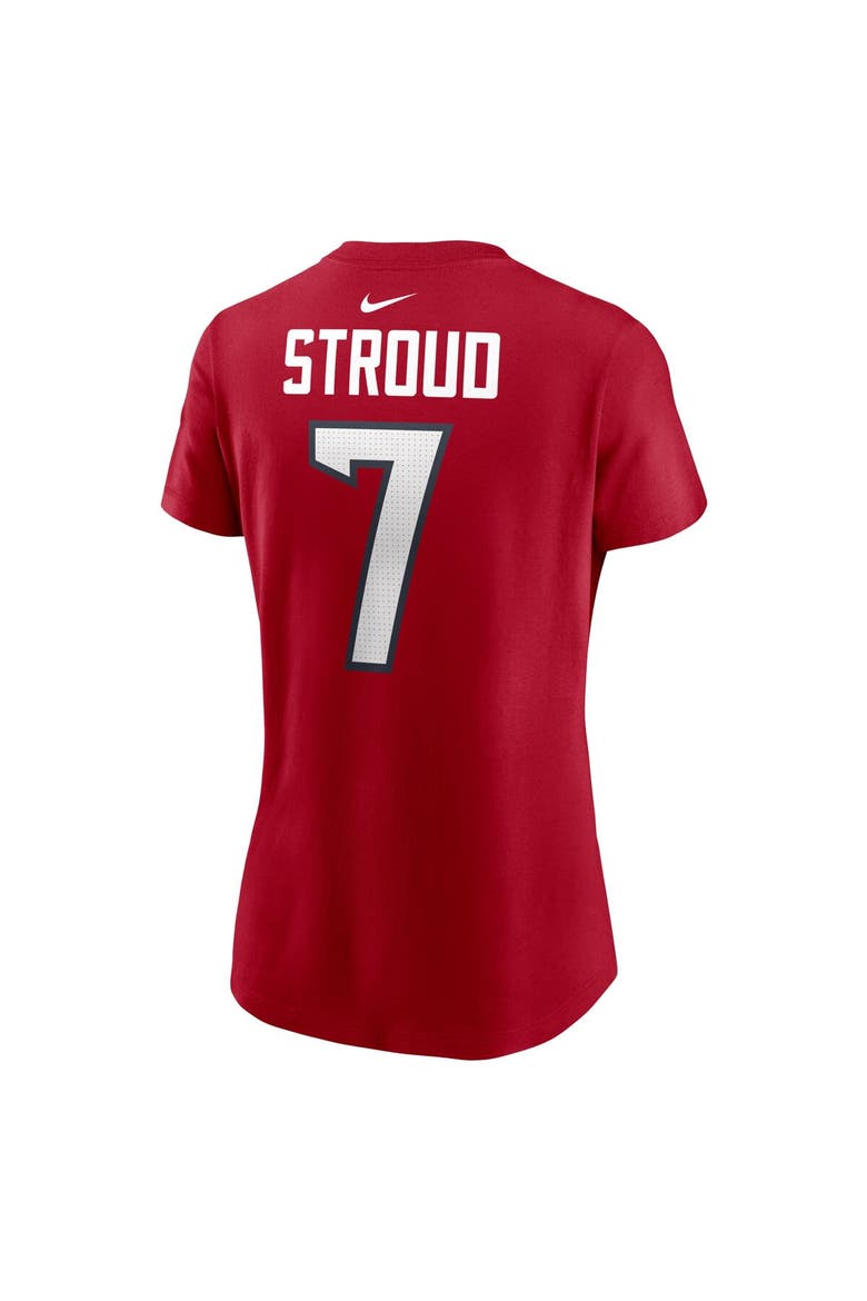 Women's Nike C.J. Stroud Red Houston Texans Player Name & Number T-Shirt, Alternate, color, Red