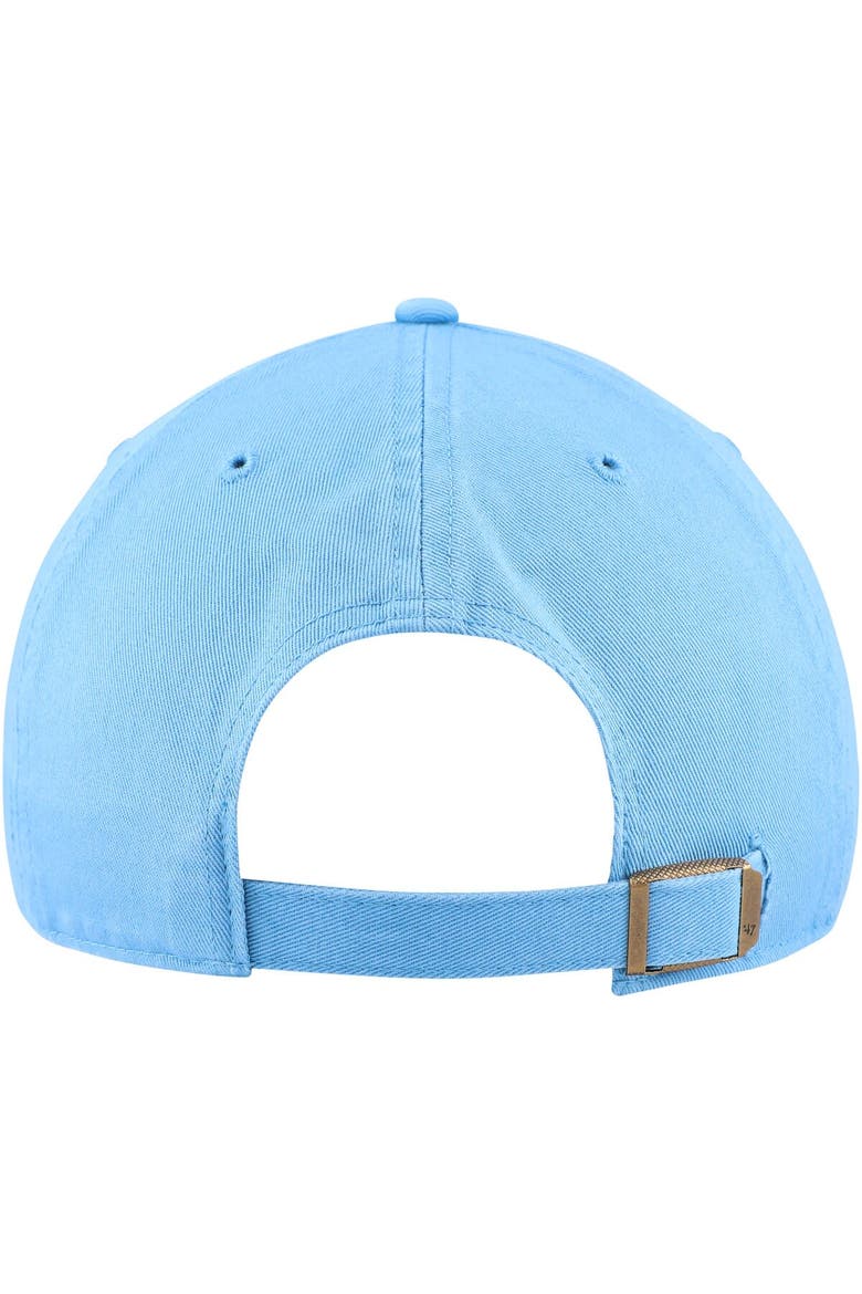 Men's '47 Light Blue Marquette Golden Eagles Clean Up Adjustable Hat, Alternate, color, Light Blue
