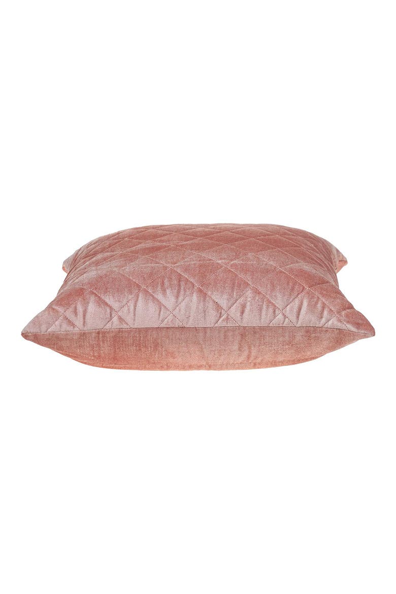 Milo Quilted Throw Pillow, Alternate, color, PINK