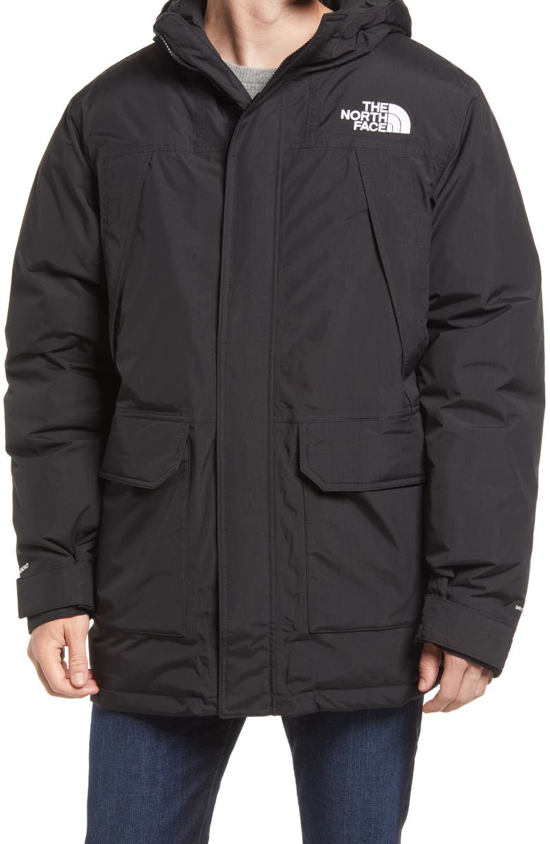 The North Face McMurdo Waterproof 600 Fill Power Hooded Down Parka with Faux Fur Trim, Alternate, color, Tnf Black