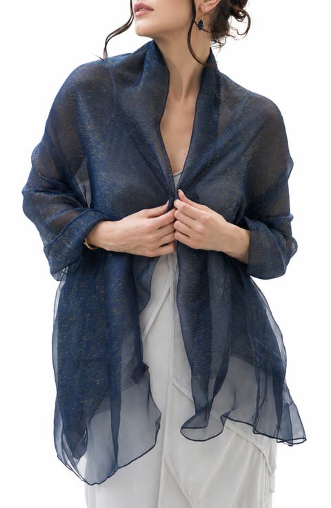 Sparkle Sheer Silk Wrap