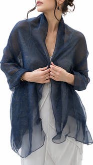 SAACHI Sparkle Sheer Silk Wrap