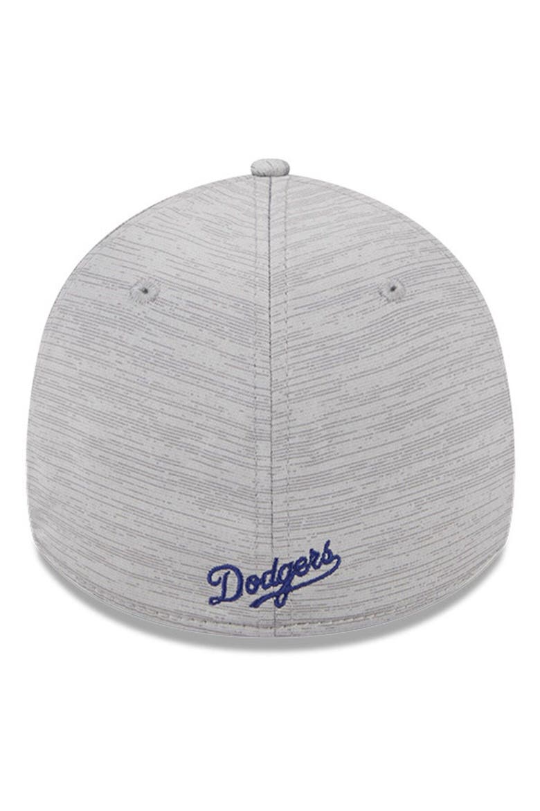 Men's New Era  Gray Los Angeles Dodgers 2023 Clubhouse 39THIRTY Flex Hat, Alternate, color, Gray