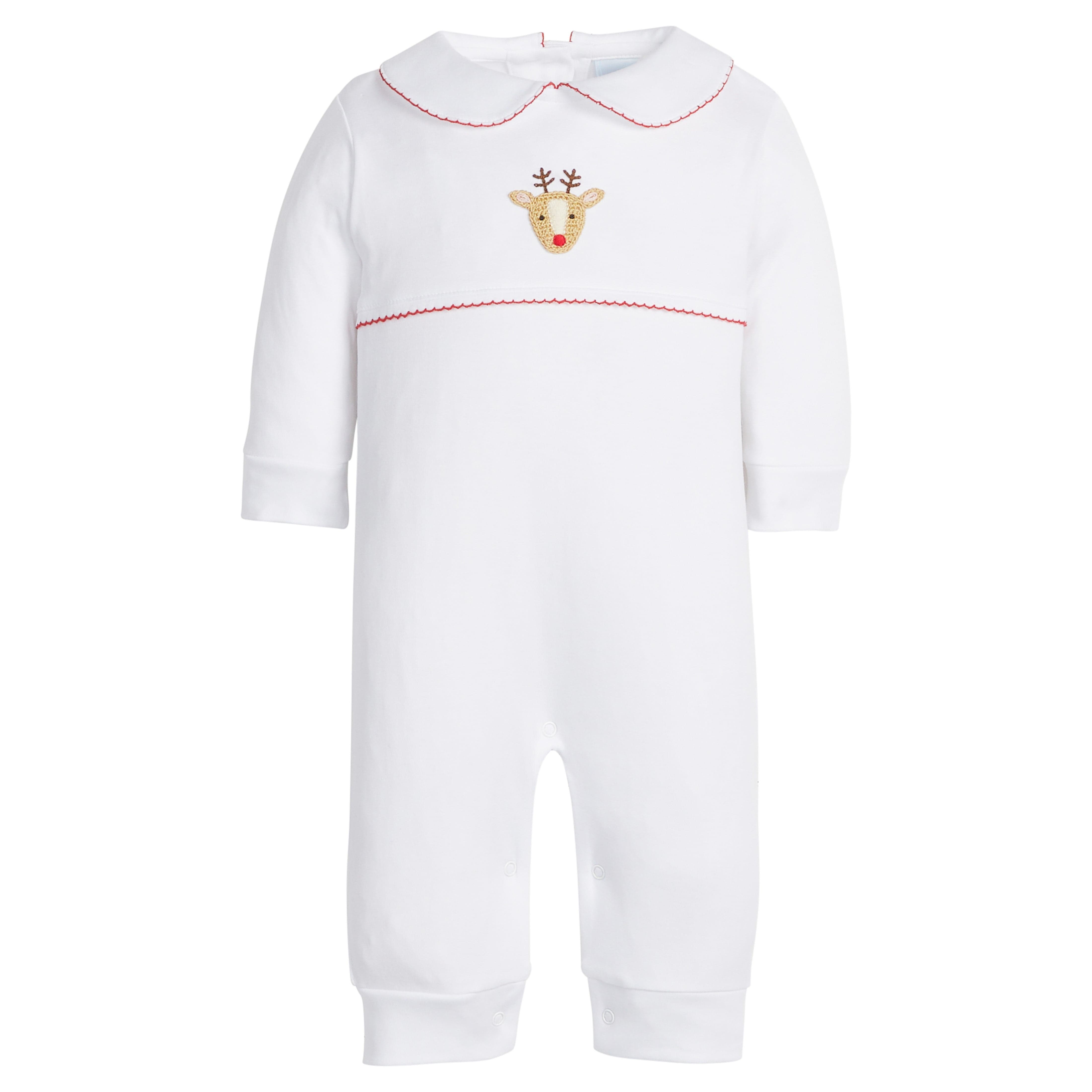 Little English Kids' Crochet Playsuit in Reindeer 
