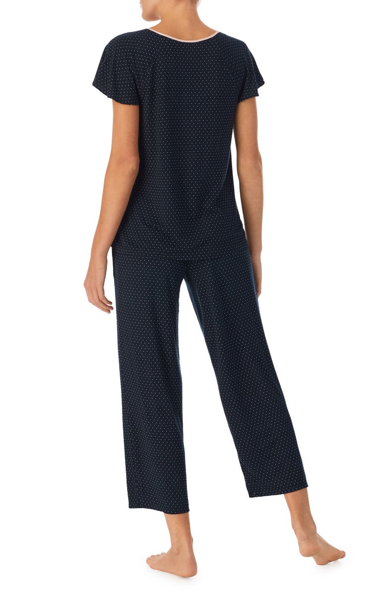 Kate Spade New York print crop pajamas, Alternate, color, 