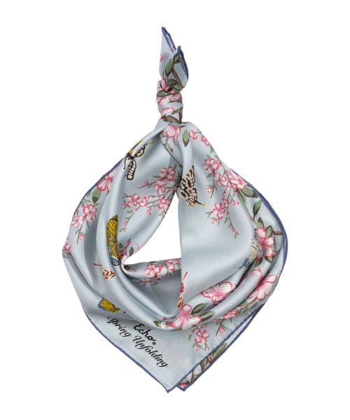 Echo Spring Unfolding Silk Square Scarf In Sky Blue