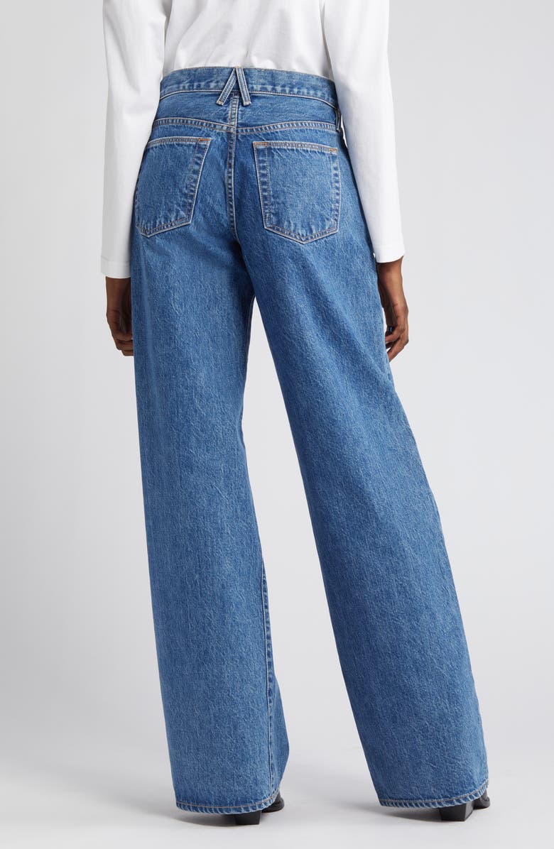 SLVRLAKE Mica Low Rise Wide Leg Organic Cotton Jeans, Alternate, color, Sweet Memory