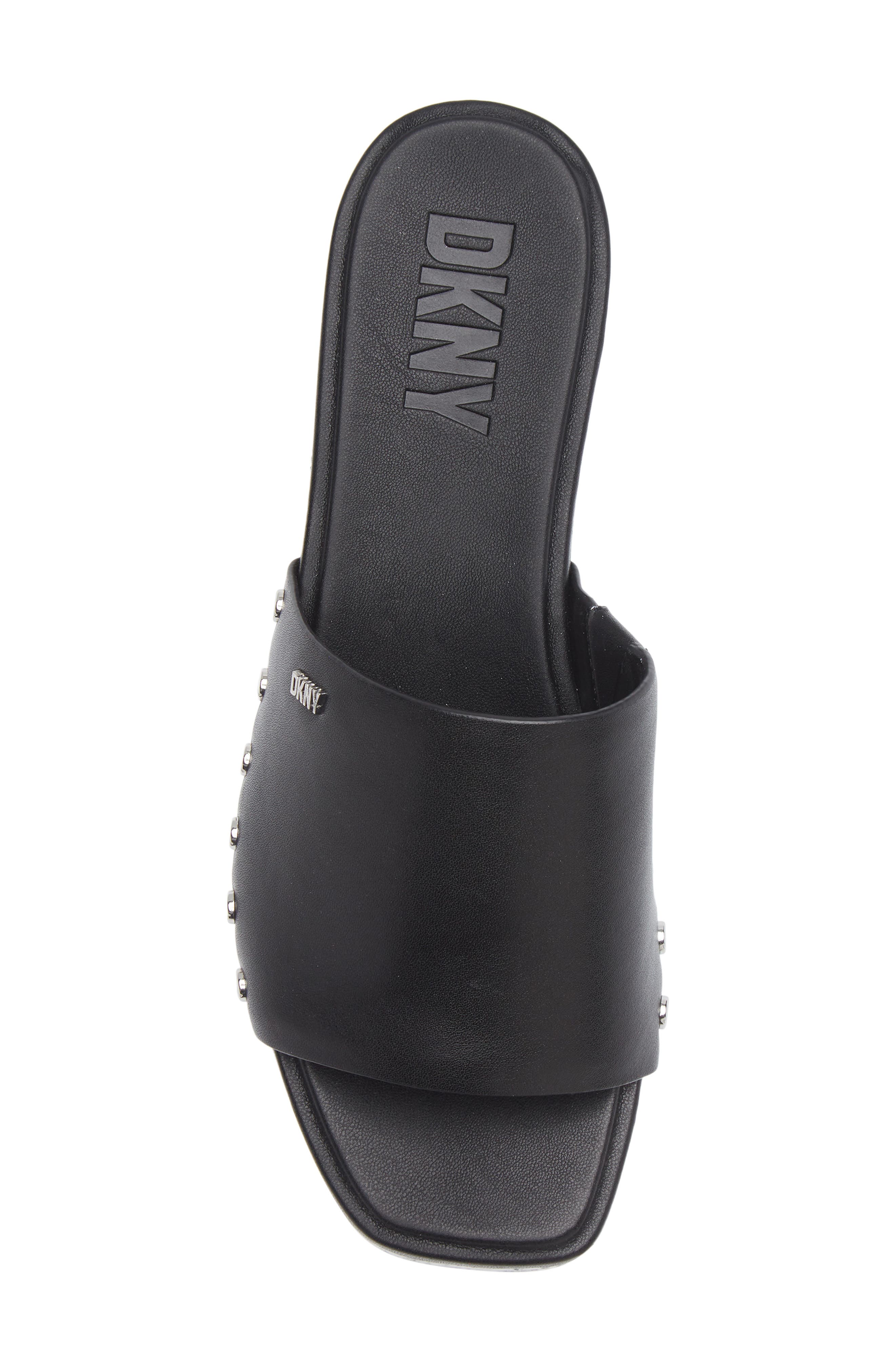 DKNY Alvy Platform Slide Sandal, Alternate, color, Black