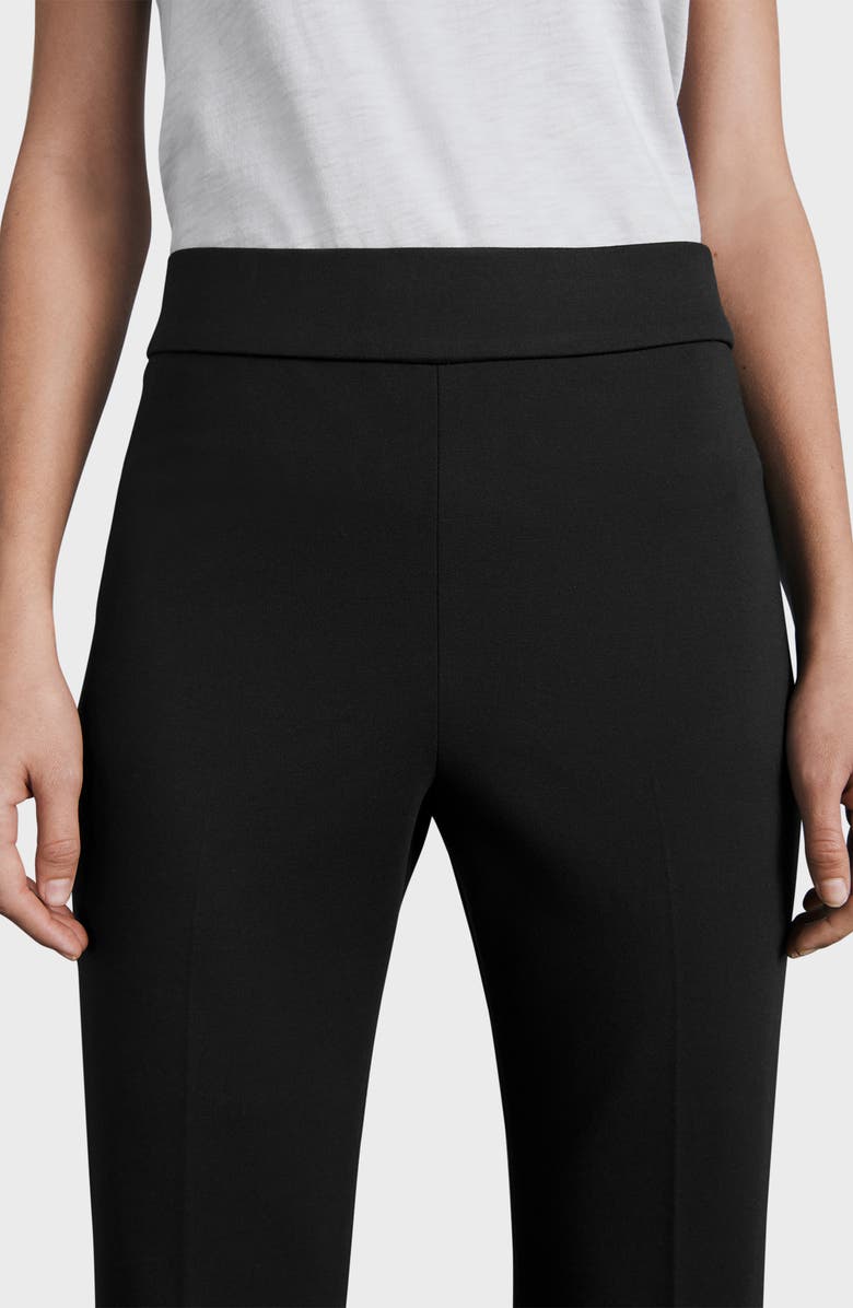 rag & bone Irina High Waist Ponte Knit Pants, Alternate, color, Black