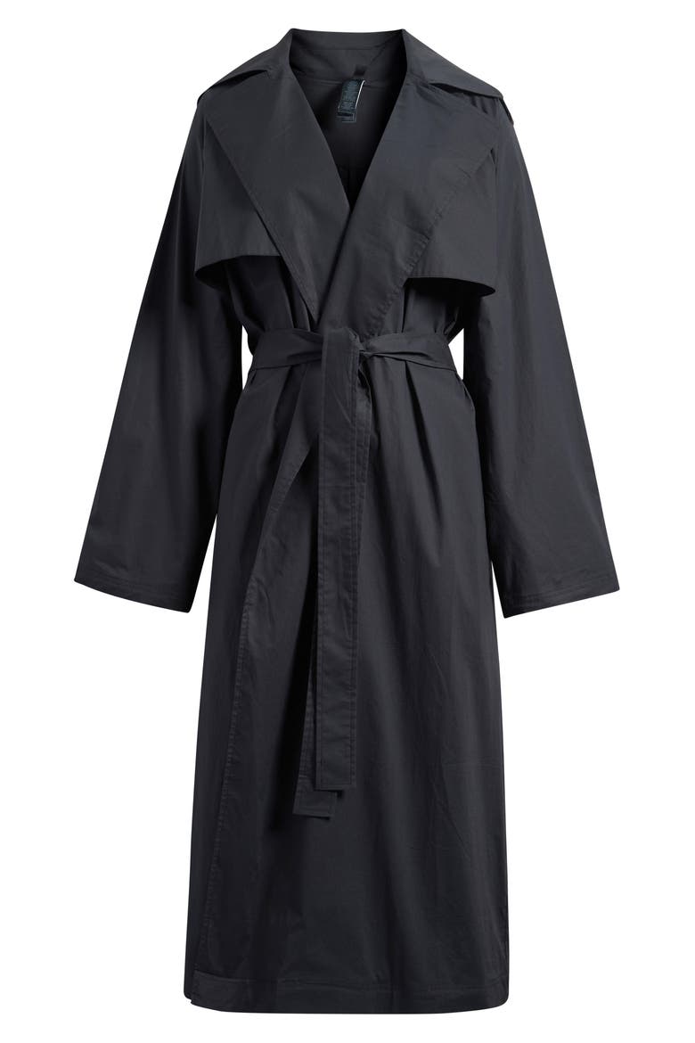 Oversize Trench Coat, Alternate, color, ONYX