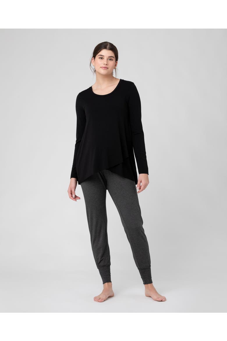 Jersey Lounge Pant Charcoal Marle, Alternate, color, Charcoal Marle
