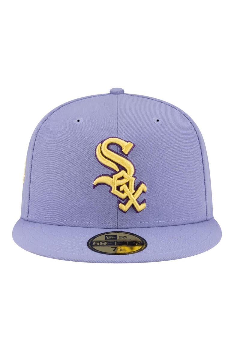 Men's New Era Light Purple Chicago White Sox Lavender Bloom 59FIFTY Fitted Hat, Alternate, color, Light Purple