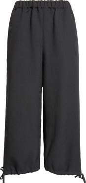 Comme des Garçons Girl Crop Gabardine Wide Leg Pants