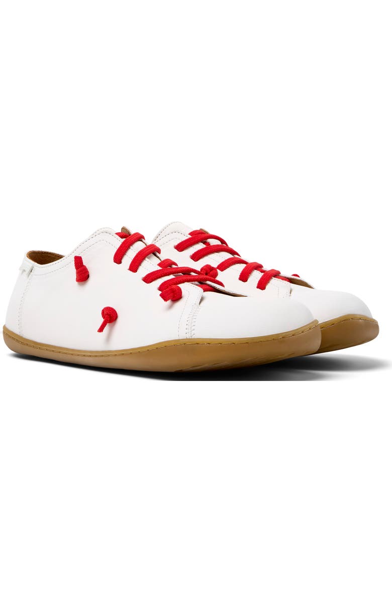 Camper Twins Mismatched Leather Sneaker, Main, color, White Natural