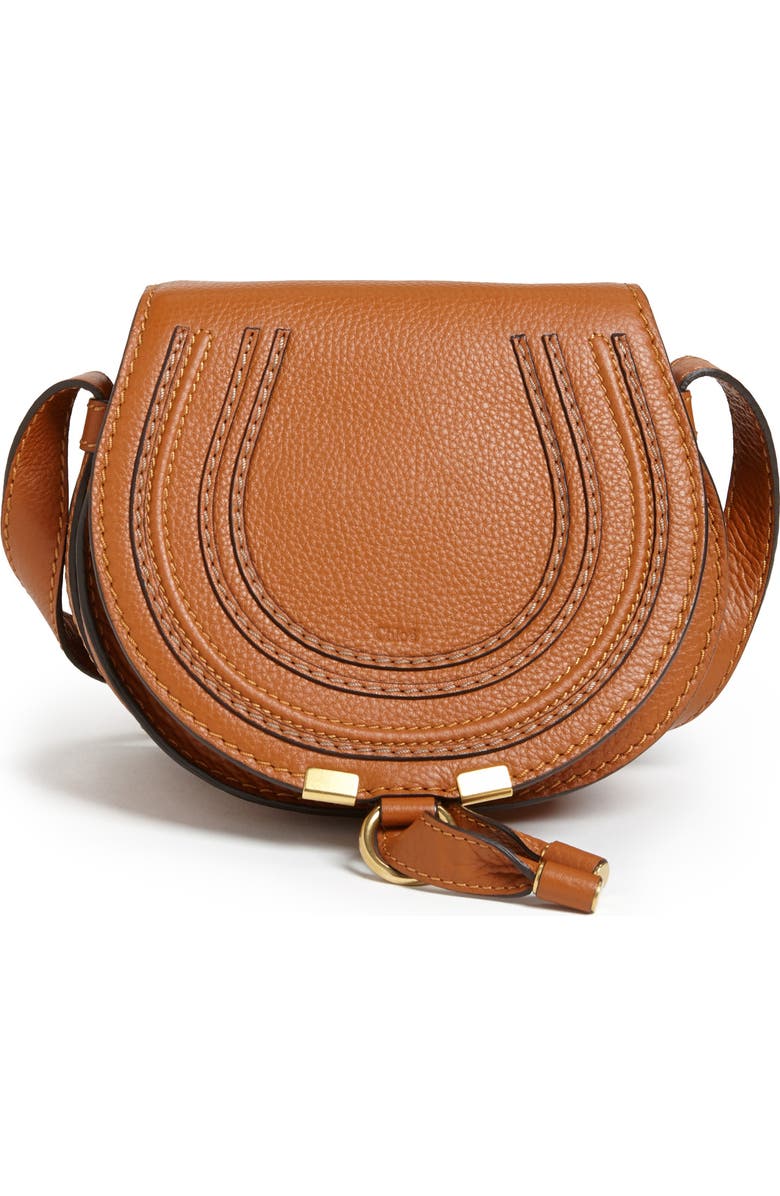 Chloé Small Marcie Crossbody Bag, Alternate, color, Tan Gold Hrdwre