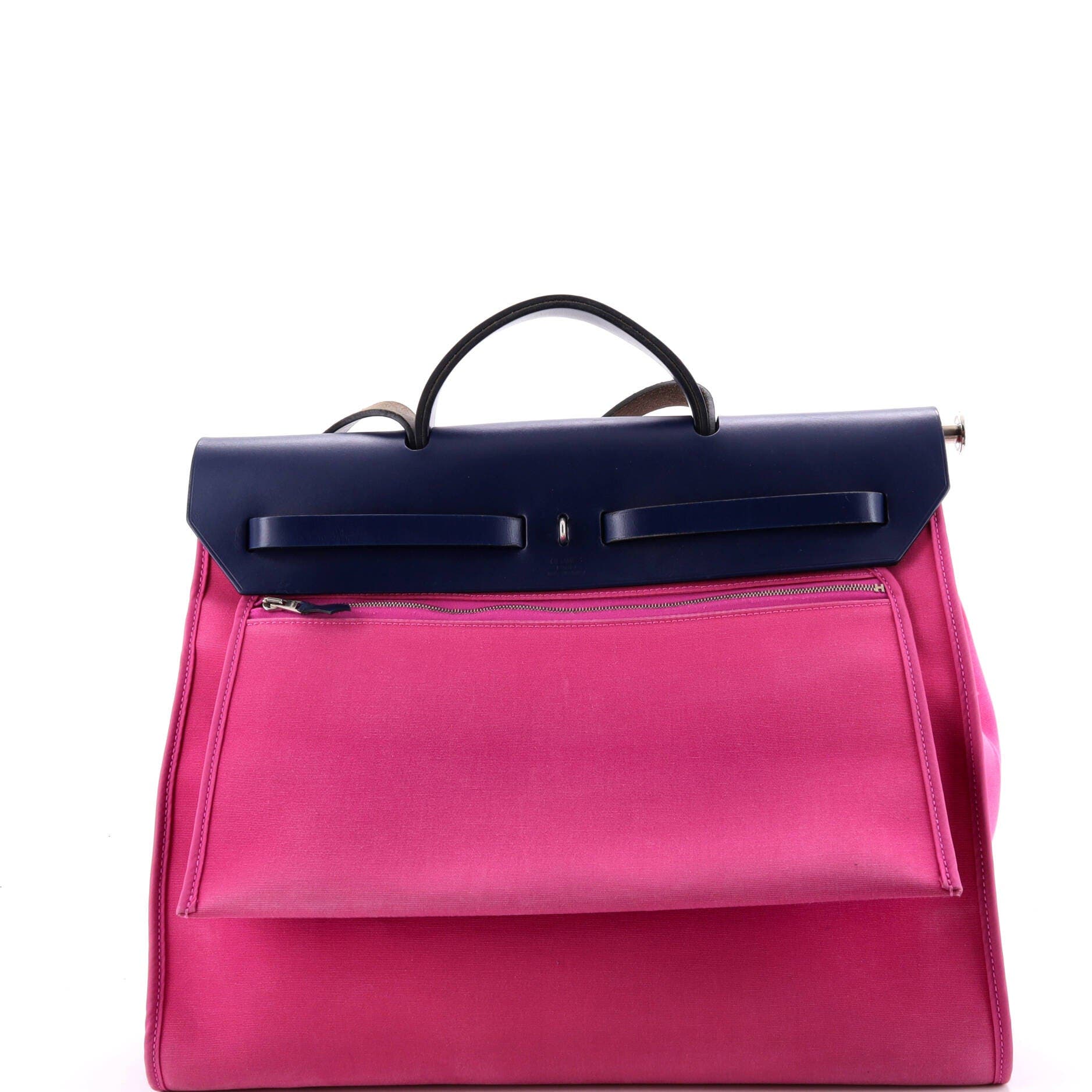 Herbag Zip Leather and Toile 39, Alternate, color, Pink