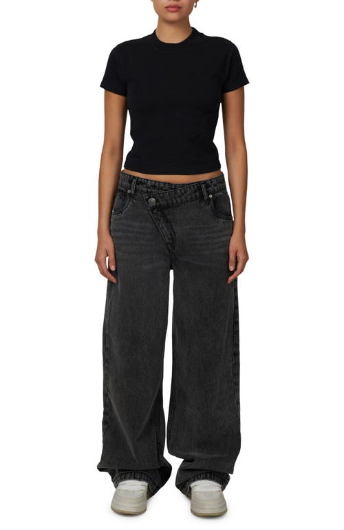 Good For Nothing Baggy Vintage Wash  Denim Jeans In Gray