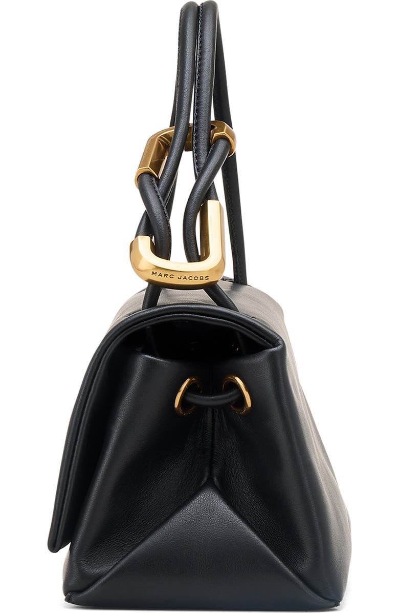 Marc Jacobs The Mini Dual Top Handle Bag, Alternate, color, Black