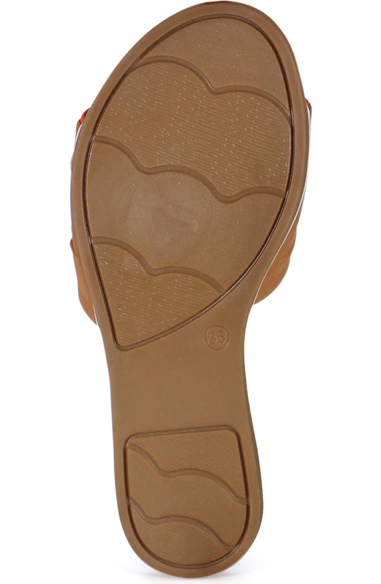 Diba True PROD IGEE Leather Flat Sandal, Alternate, color, Coconut/Coral